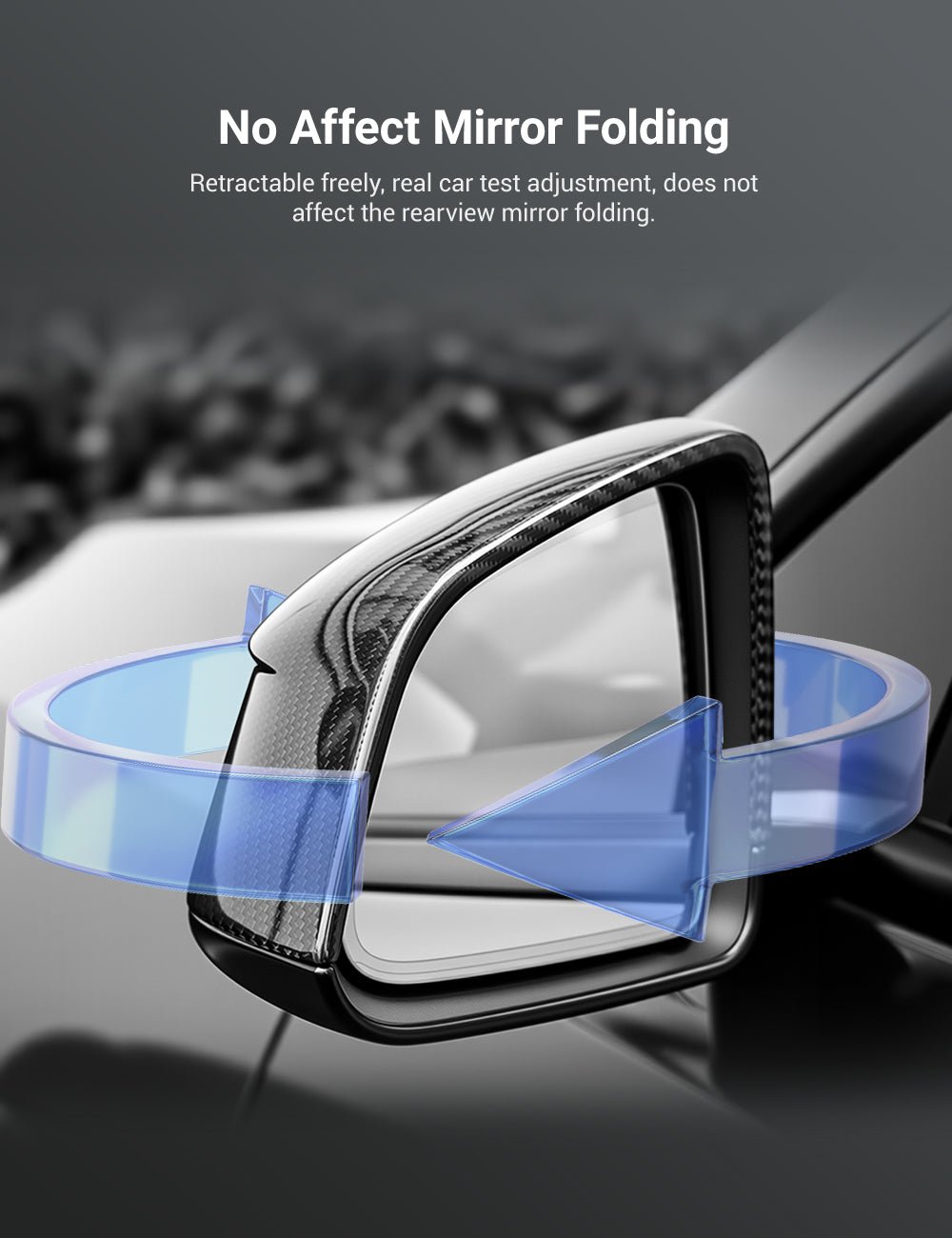 Tesla Model Y Juniper Dry Carbon Fiber Side Mirror Covers (OEM Style) - Teskay