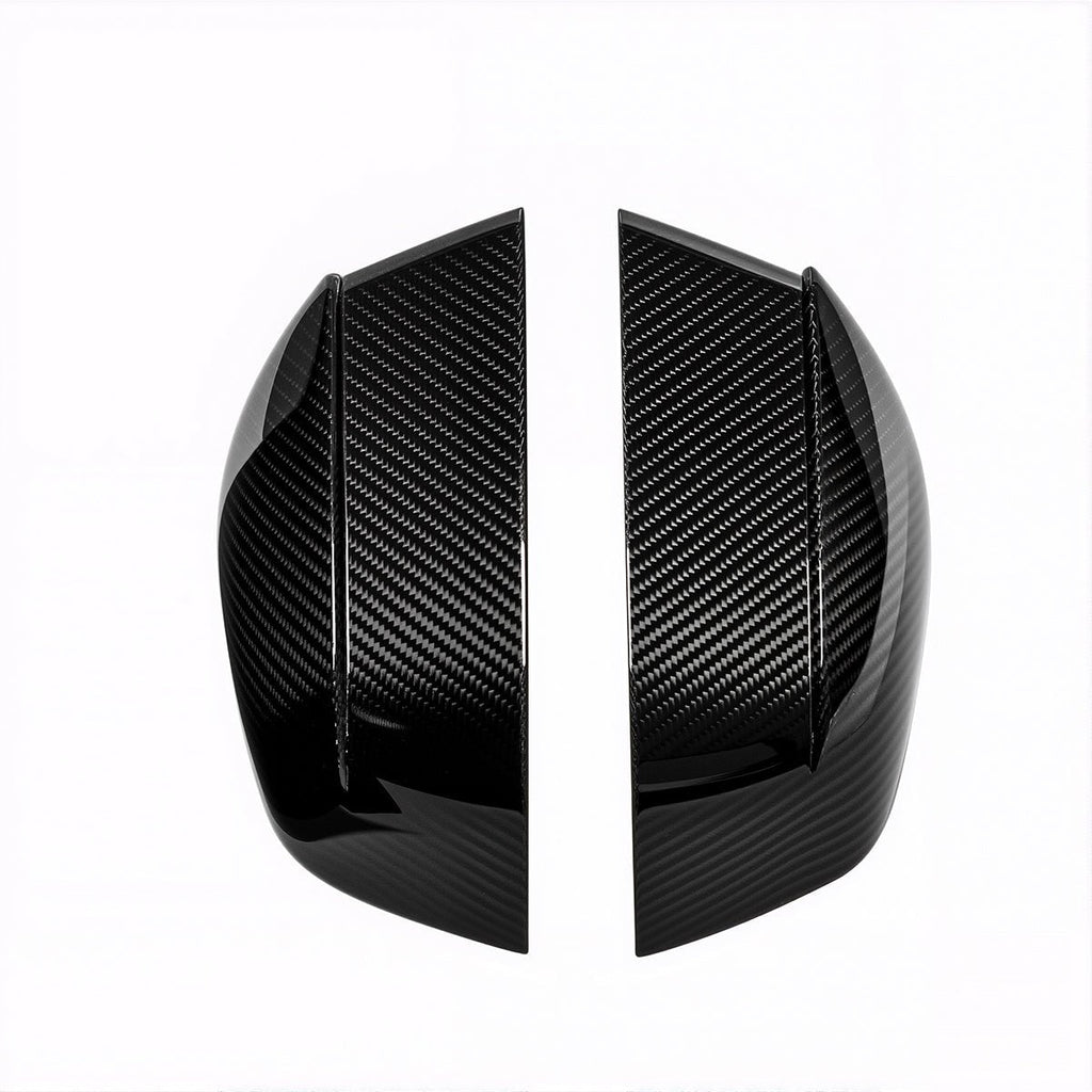Tesla Model Y Juniper Dry Carbon Fiber Side Mirror Covers (OEM Style) - Teskay