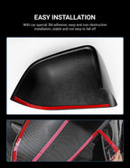 Tesla Model S/X Dry Carbon Fiber OEM-Style Side Mirror Covers - Teskay
