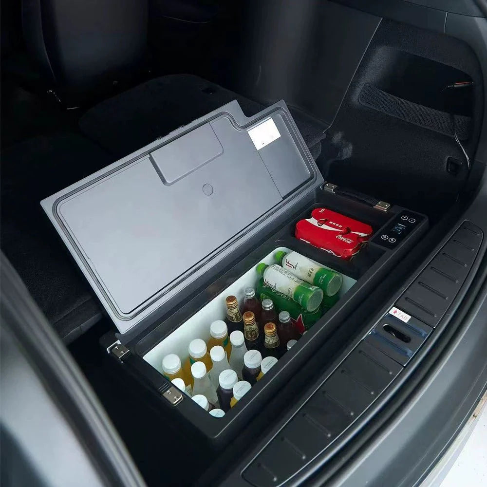 Smart Portable Trunk Freezer for Tesla Model X | Bluetooth App & LCD Control