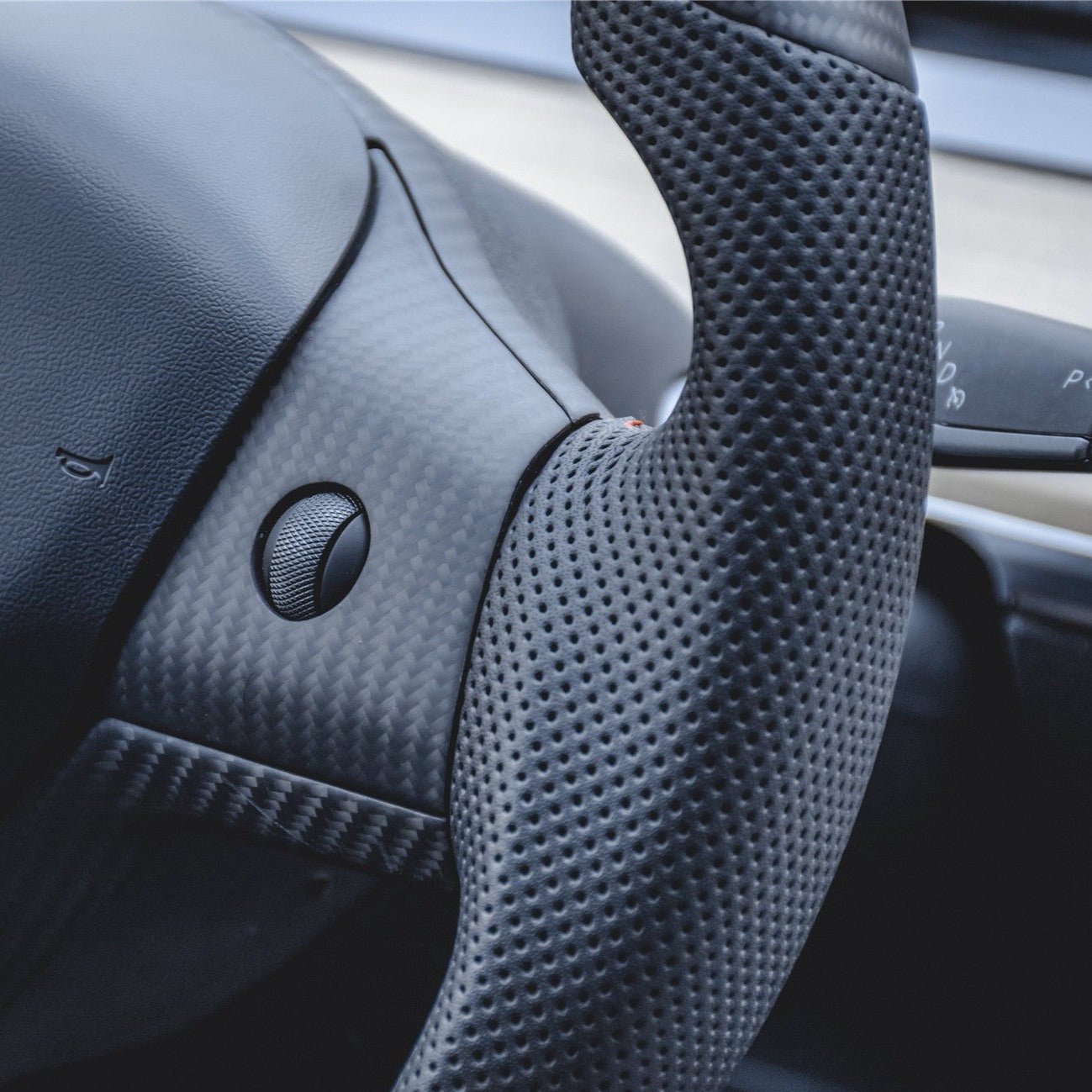 Sport Carbon Fiber Steering Wheel for Tesla Model 3 / Y - Teskay