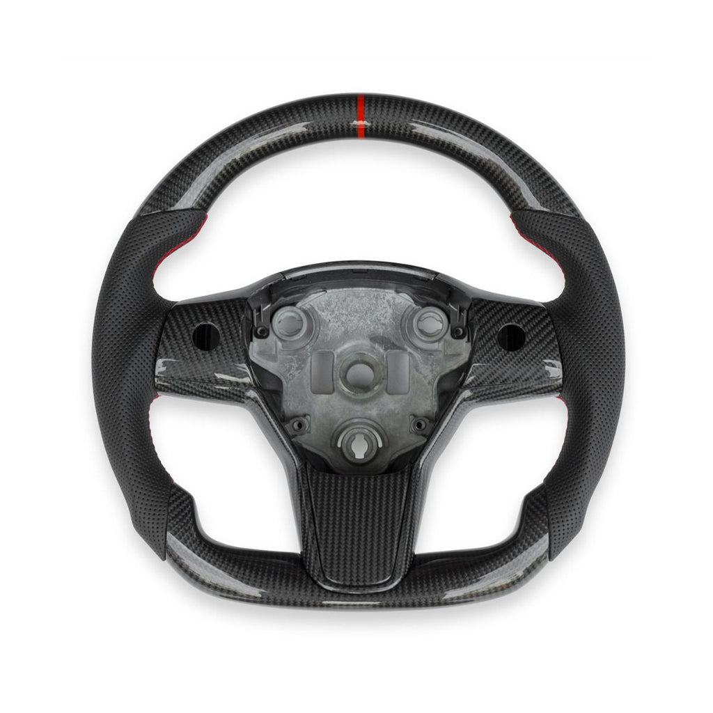 Sport Carbon Fiber Steering Wheel for Tesla Model 3 / Y - Teskay