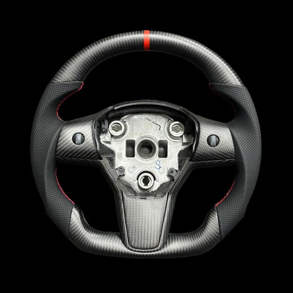 Sport Carbon Fiber Steering Wheel for Tesla Model 3 / Y - Teskay