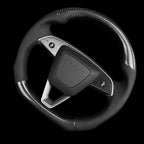 Sport Carbon Fiber Steering Wheel Replacement for Model 3 Highland & Model Y Juniper - Teskay