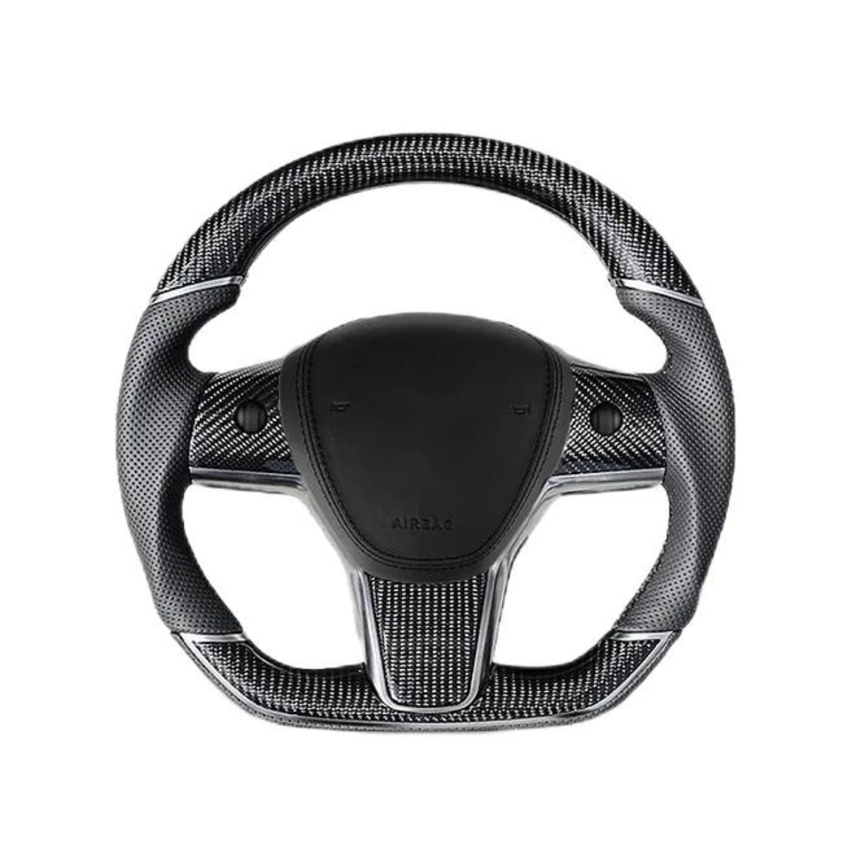 Sport Grip Carbon Fiber Steering Wheel for Tesla Model 3 / Y - Teskay