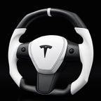Square Carbon Fiber Steering Wheel for Tesla Model 3 / Y - Teskay