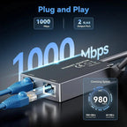Starlink Gen 2 Dual-Port Ethernet Adapter | 2-in-1 RJ45 Splitter - Teskay