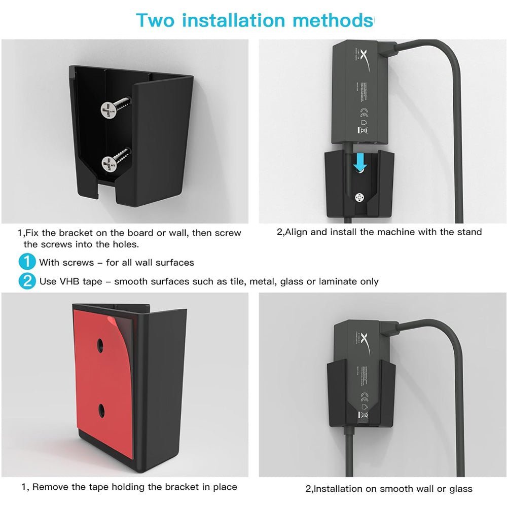 Starlink Gen 2 Ethernet Adapter Bracket | Wall Mount & Cable Manager - Teskay
