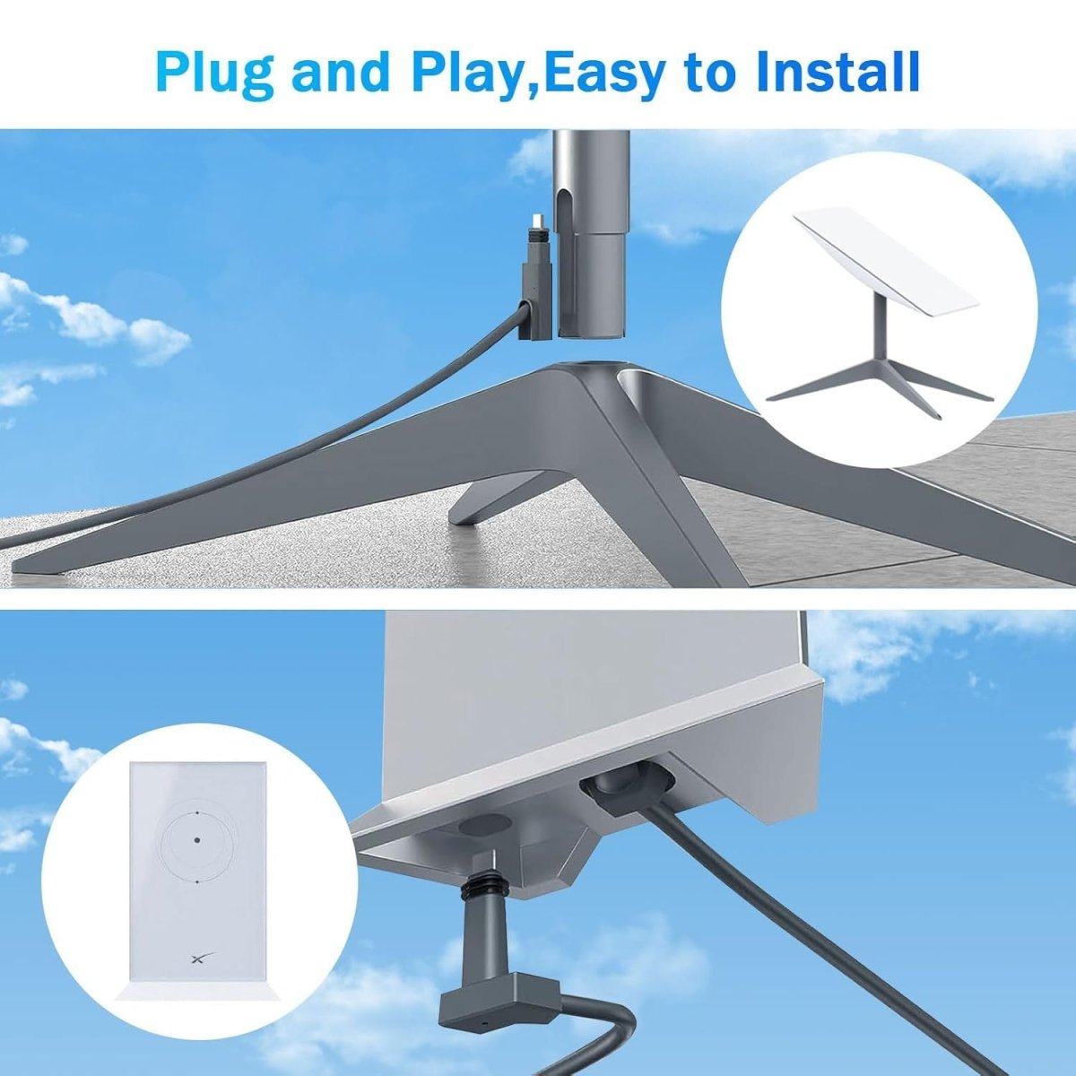 Starlink Gen 2 Ethernet Cable: High-Speed, All-Weather Replacement - Teskay
