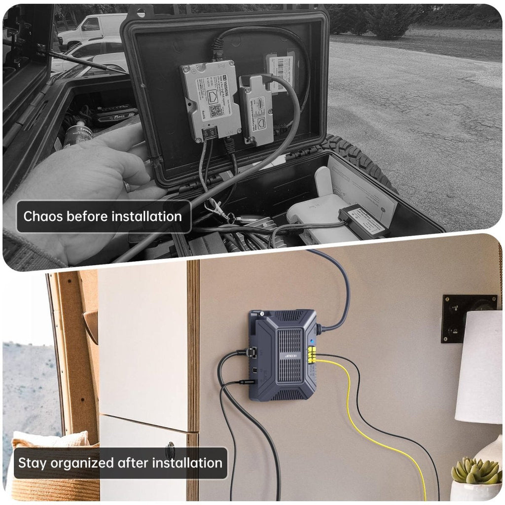 Starlink Gen 3 PoE Injector | 200W 5-in-1 Power Adapter with USB-C - Teskay