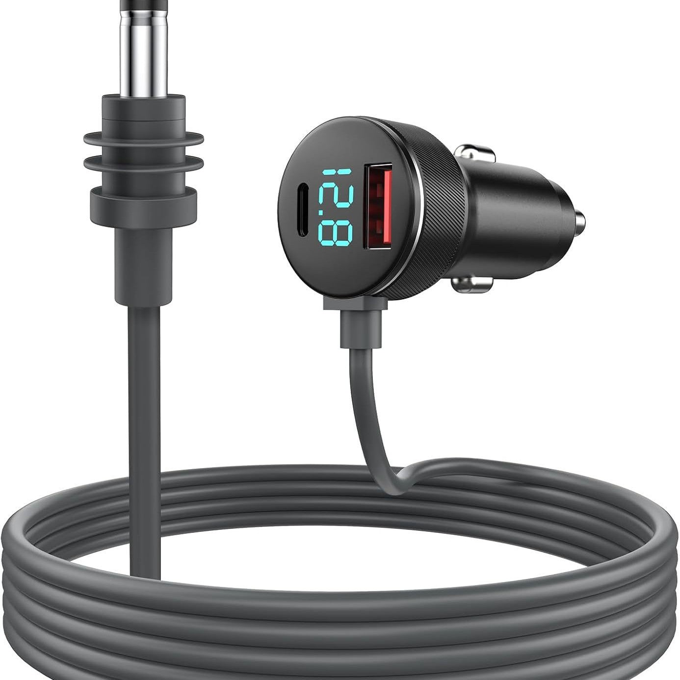 Starlink Mini Car Charger with Digital Display | 100W Type-C Power Cord - Teskay