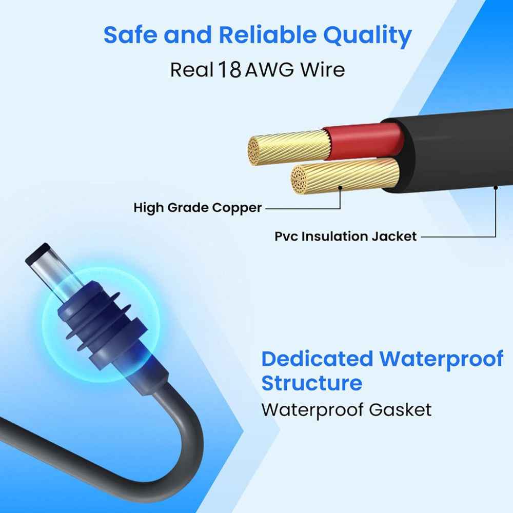 Starlink Replacement Cable for Mini DC Power | Waterproof & Durable - Teskay