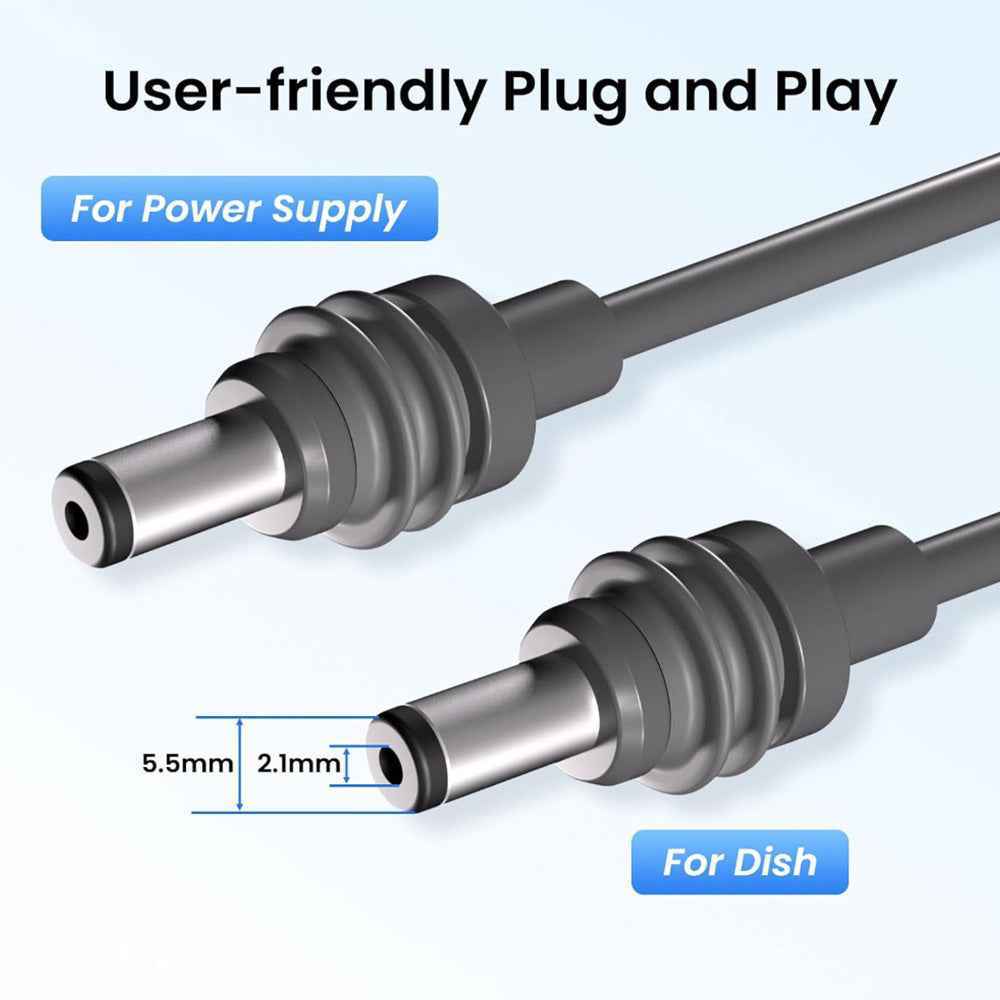 Starlink Replacement Cable for Mini DC Power | Waterproof & Durable - Teskay