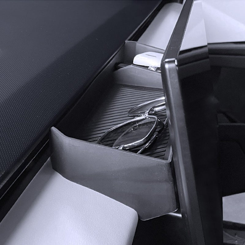 Storage Box Behind Navigation Screen for Cybertruck