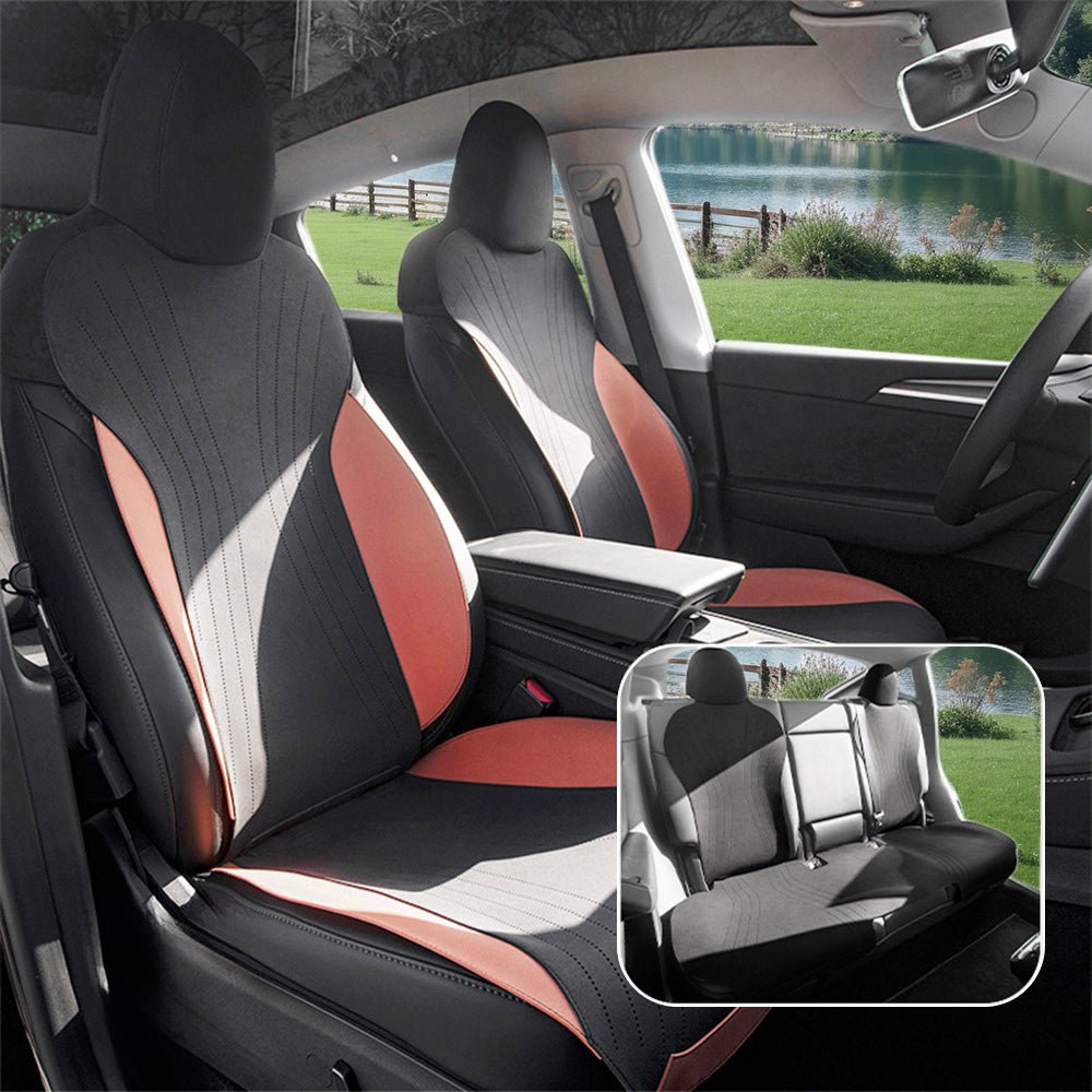 Suede Seat Covers for Tesla Model 3 & Model Y - Teskay