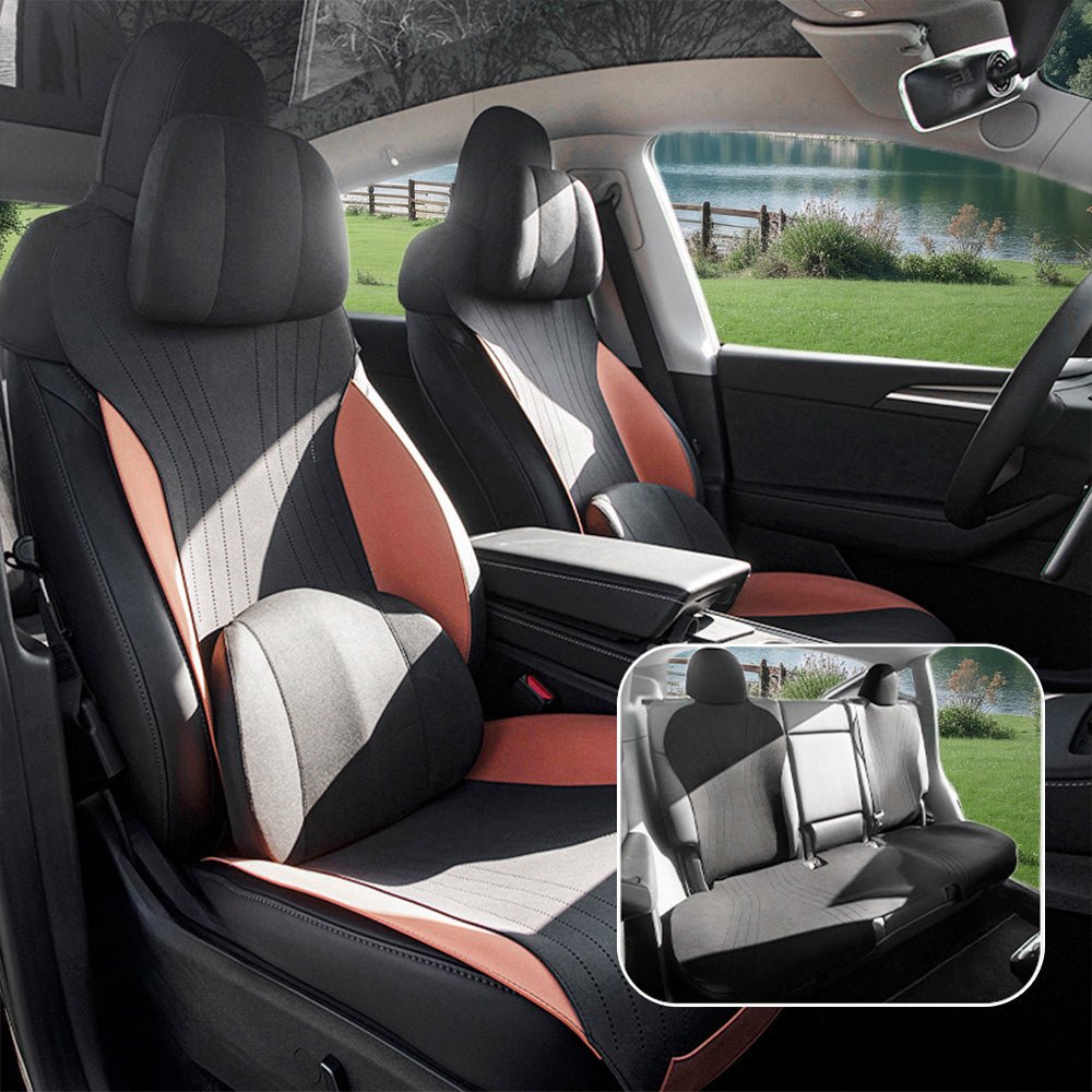 Suede Seat Covers for Tesla Model 3 & Model Y - Teskay