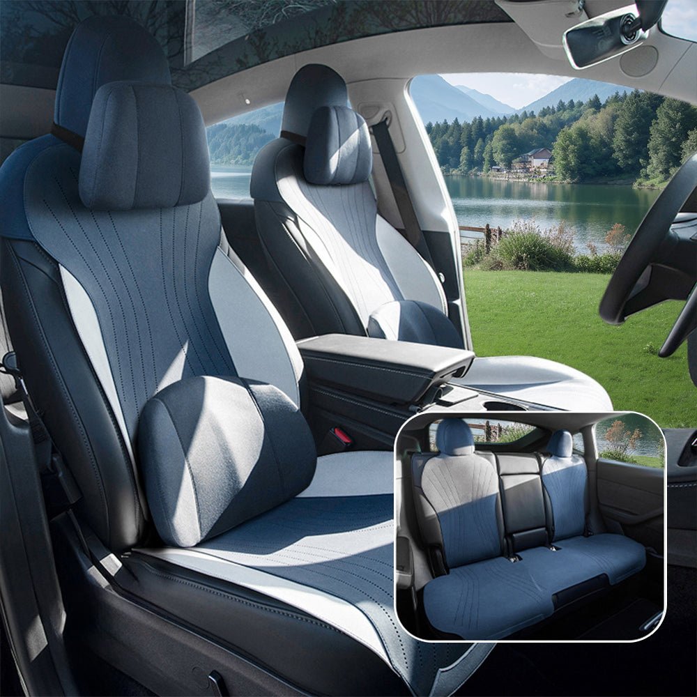 Suede Seat Covers for Tesla Model 3 & Model Y - Teskay
