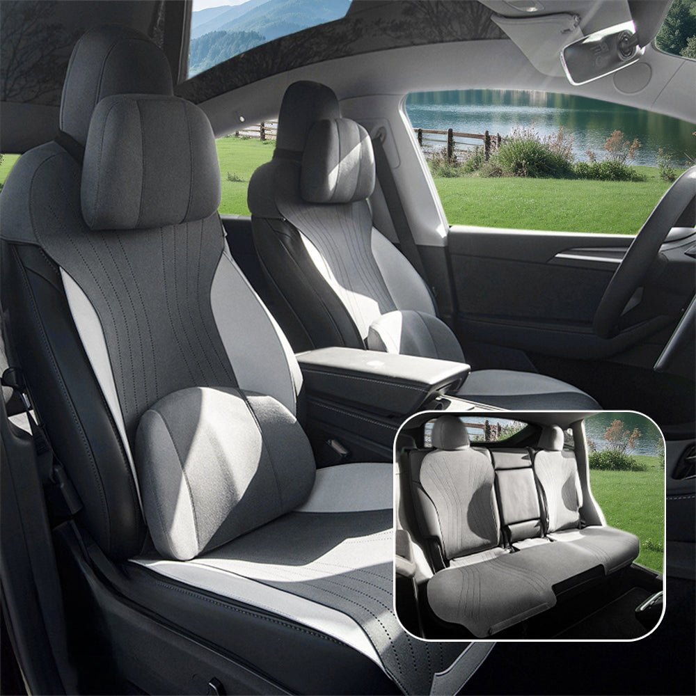 Suede Seat Covers for Tesla Model 3 & Model Y - Teskay