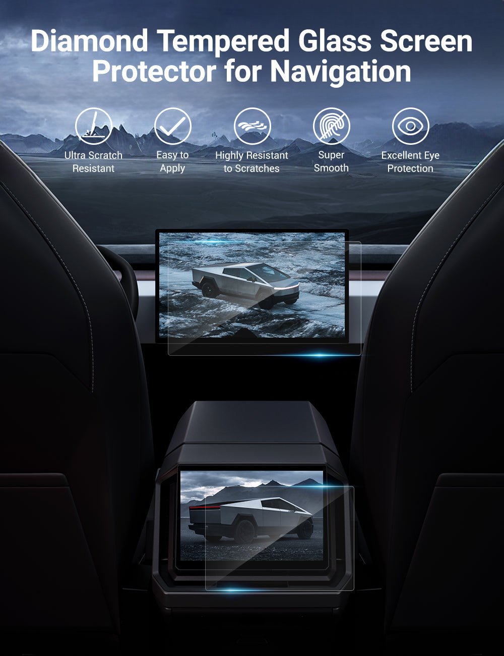 Tempered Screen Protector for Tesla Cybertruck - Teskay