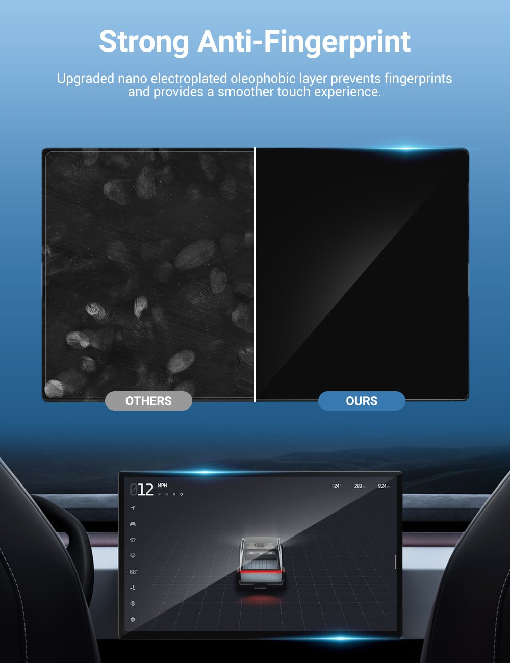 Tempered Screen Protector for Tesla Cybertruck - Teskay