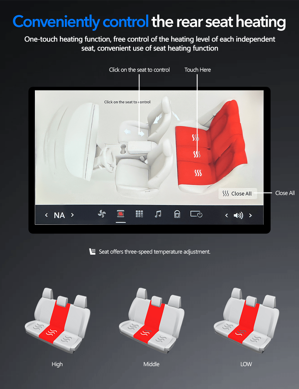 7.2" 7.5" Rear Seat Entertainment System for Tesla Model 3/Y - Teskay
