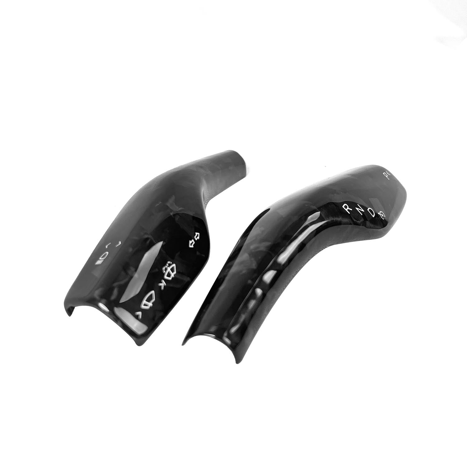 Model 3/Y Dry Carbon Fiber Stalk Turn Signal Covers - Teskay