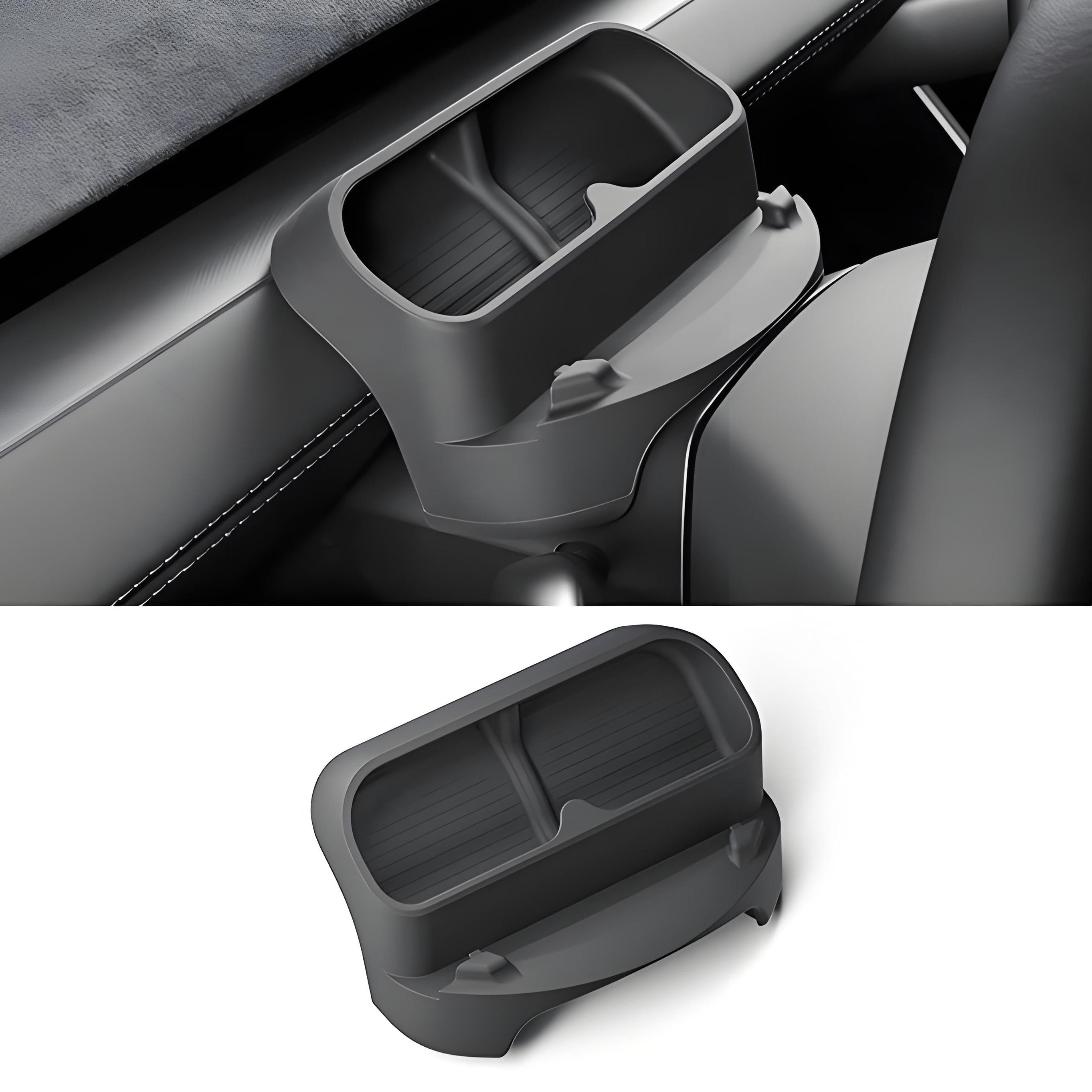 Sunglasses & Phone Holder Organizer for Model Y Juniper Black