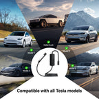Tesla/ J1772/ Type2 32A-40A Mobile Charger with Changeable Plugs - Teskay