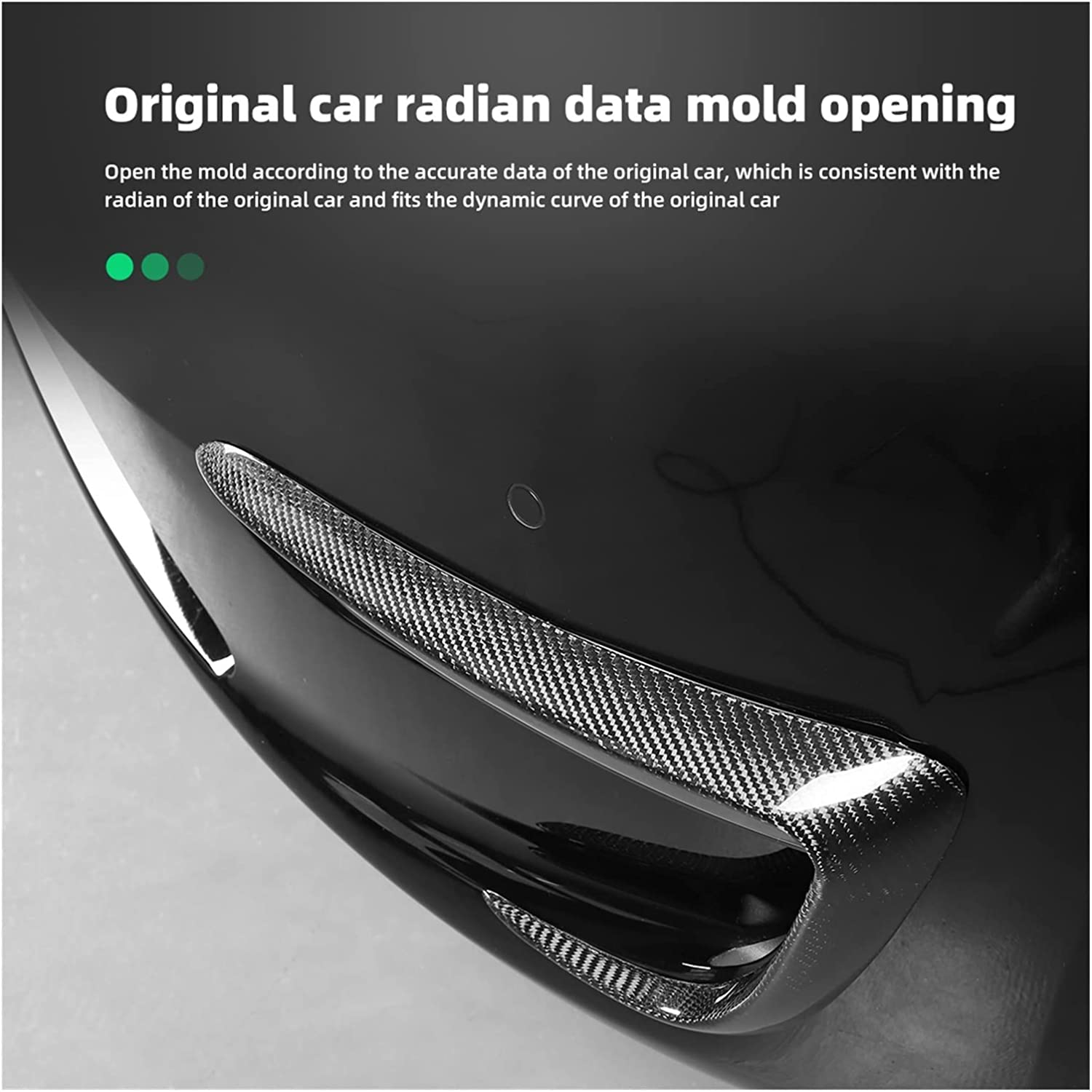 Tesla Model Y Carbon Fiber Fog Light Trim  - Teskay