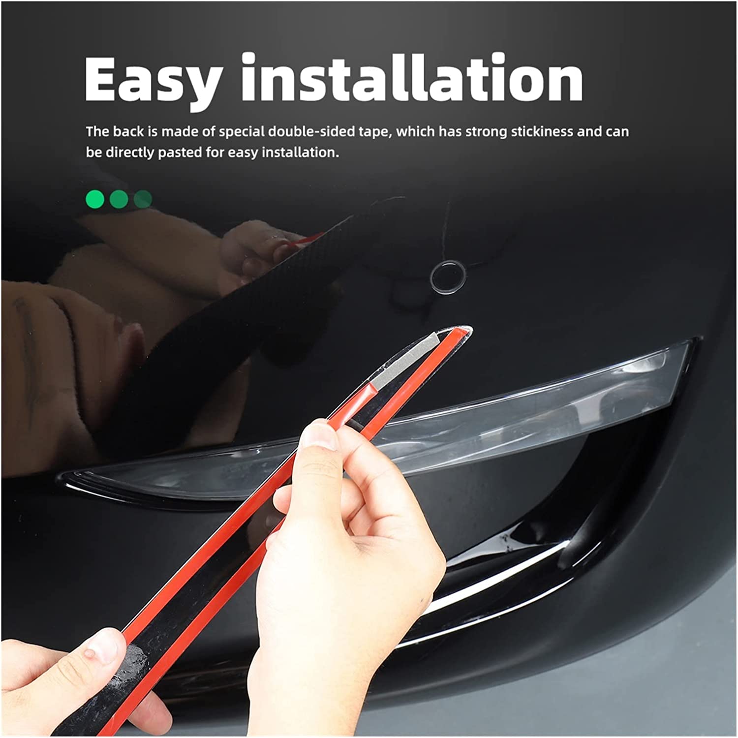 Tesla Model Y Carbon Fiber Fog Light Trim  - Teskay