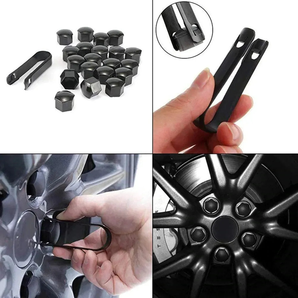 Tesla Center Cap Kit - Premium Aero Wheel Cover with Tesla Logo for Model S/3/X/Y (All Years) - ABS Plastic & Aluminum Plating-2