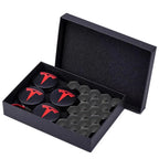 Tesla Center Cap Kit - Premium Aero Wheel Cover with Tesla Logo for Model S/3/X/Y (All Years) - ABS Plastic & Aluminum Plating-4