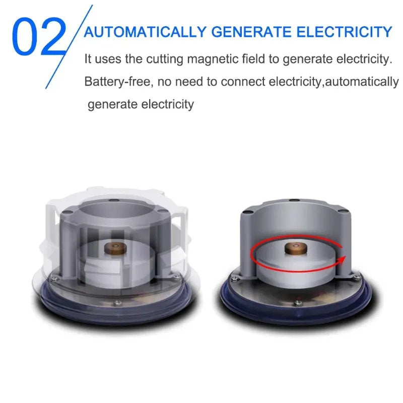 LED Wheel Light Covers for Tesla Center Caps - Compatible with Model S/3/X/Y (Set of 4) - Kinetic Lighting for Enhanced Safety and Style-7