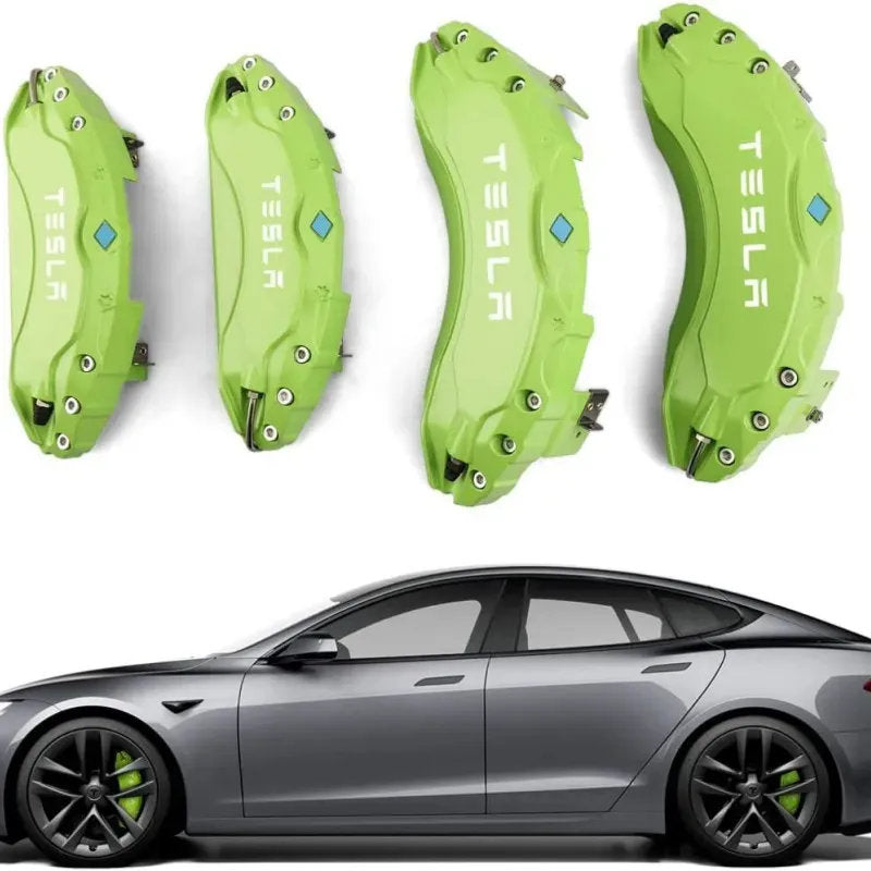 19"-22" Tesla Model X/S Brake Caliper Covers – Aluminum Alloy, Sporty Upgrade for 2018-2025 Models