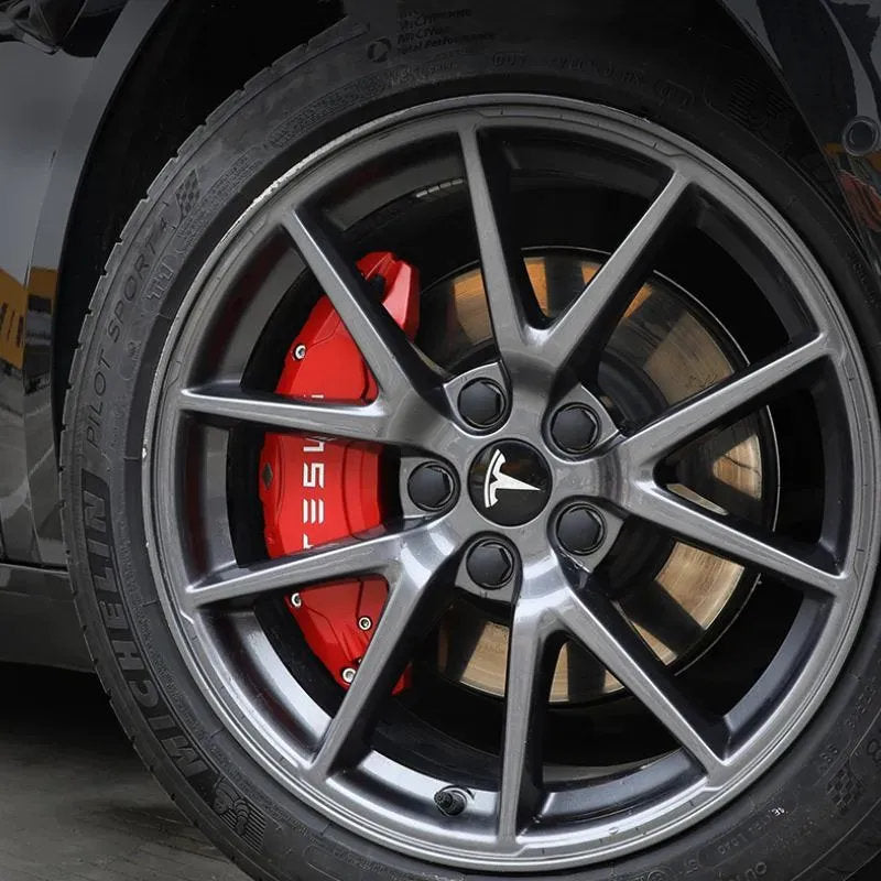 19"-22" Tesla Model X/S Brake Caliper Covers – Aluminum Alloy, Sporty Upgrade for 2018-2025 Models-6