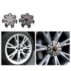 Tesla Model Y Center Caps for 19-inch Wheels - ABS & Aluminum Alloy Hub Cover Kit with Integrated Lug Nut Covers-2