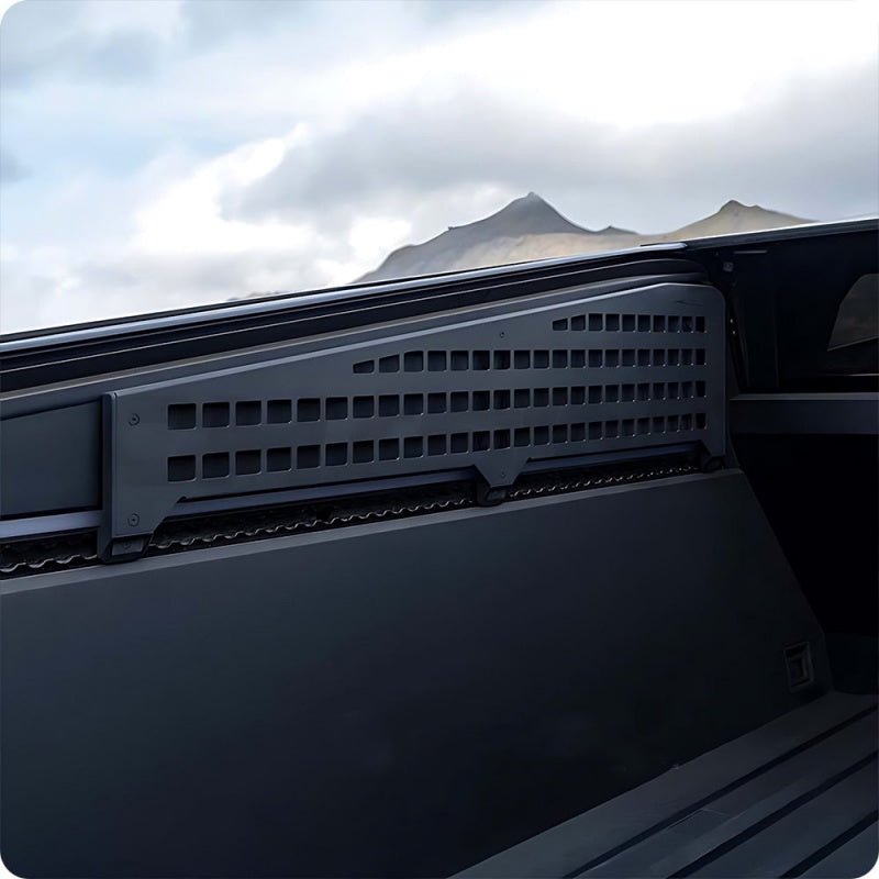 2-in-1 L-Track MOLLE Panel for Cybertruck | Modular Bed Storage Solution - Teskay3