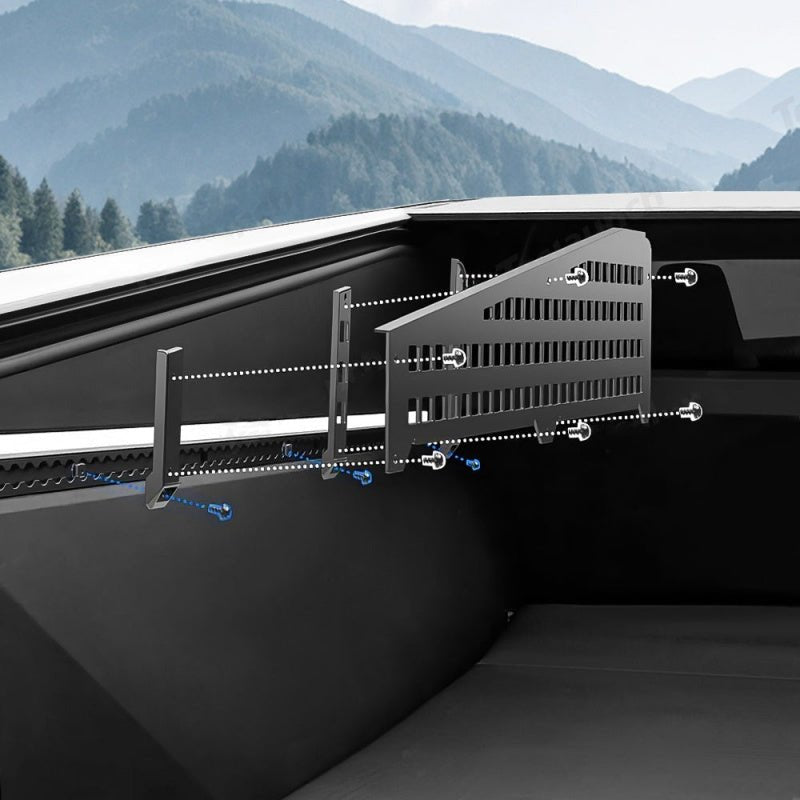2-in-1 L-Track MOLLE Panel for Cybertruck | Modular Bed Storage Solution - Teskay2
