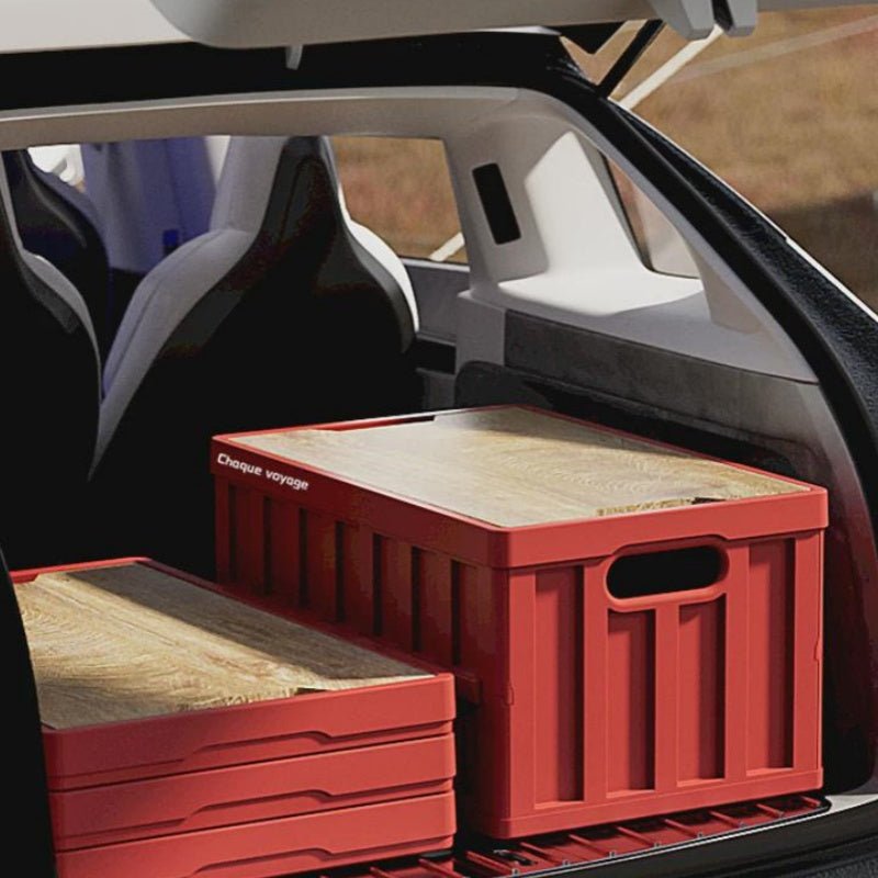 Trunk Storage Box Camping Folding Vault Cargo Bins for Tesla Cybertruck - Teskay
