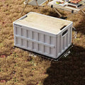 Trunk Storage Box Camping Folding Vault Cargo Bins for Tesla Cybertruck White