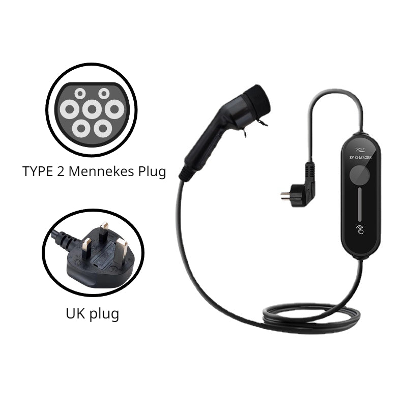 TYPE 2 Mennekes Level 1 Electric Vehicle (EV) Charger - Teskay