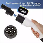 TYPE 2 to Tesla TPC charger adapter | 500V | 200A - Teskay