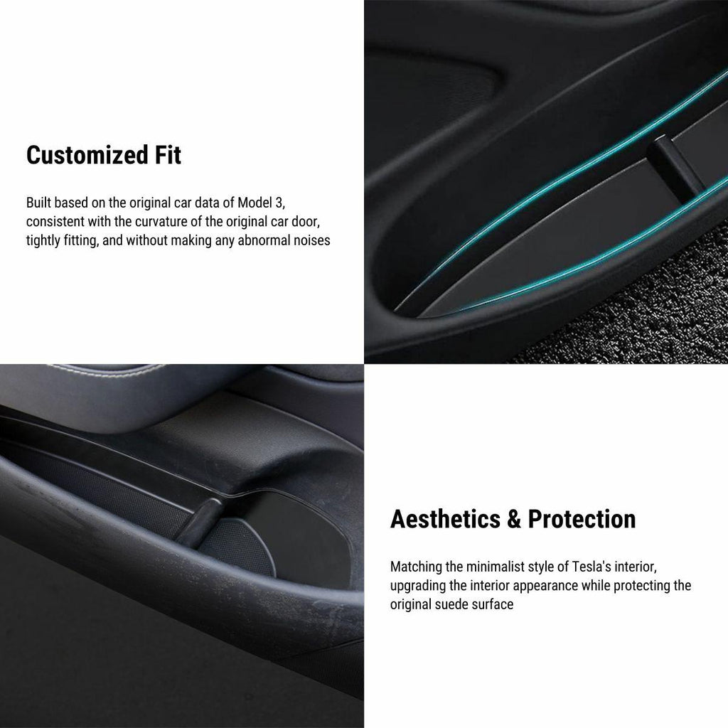 Under Door Storage Box Organizer for Tesla Model 3 2017-2023 (4 pcs)
