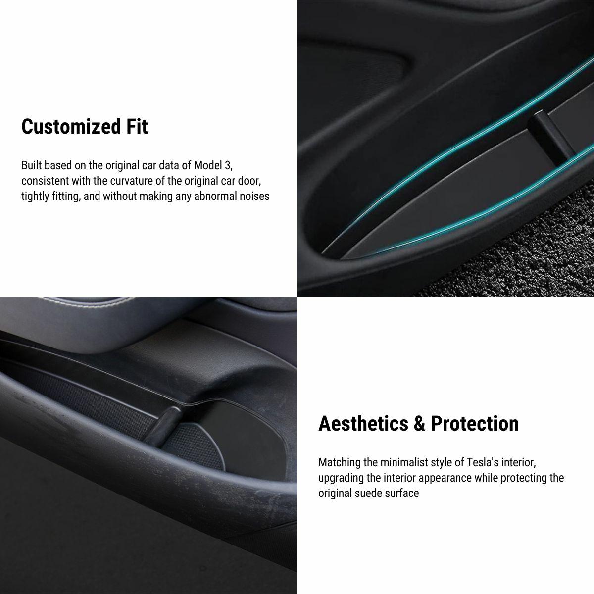 Under Door Storage Box Organizer for Tesla Model 3 2017-2023 (4 pcs)