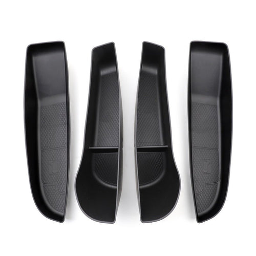 Under Door Storage Box Organizer for Tesla Model 3 Highand（4pcs） Black【4pcs】