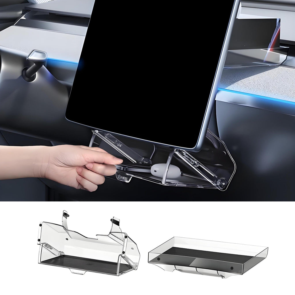 Under Screen Storage Organizer for Tesla Model Y Juniper & Model 3 Highland
