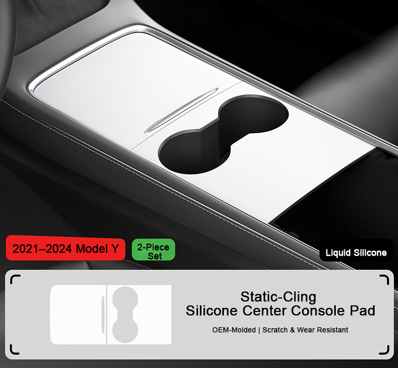 Static-Cling Console Mat for Model 3 / Y（2021+）