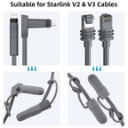 Waterproof Silicone Cable End Caps for Starlink Gen 3/Gen 2 (2 Pcs) - Teskay