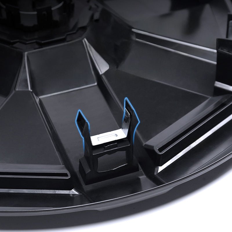 Cybertruck Matte Black Wheel Covers (Set of 4) - Snap-On Hubcaps - Teskay4