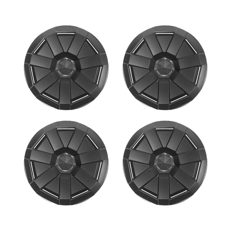 Cybertruck Matte Black Wheel Covers (Set of 4) - Snap-On Hubcaps - Teskay5